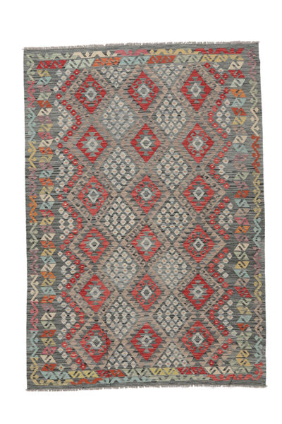  200X283 Kelim Afghan Old Stil Teppich Wolle, Carpetvista