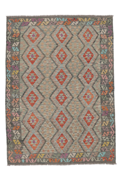Tapis D'orient Kilim Afghan Old Style 178X239 Marron/Jaune Foncé (Laine, Afghanistan)