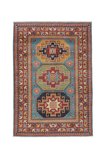 絨毯 オリエンタル カザック Fine 120X175 茶色/ダークレッド (ウール, アフガニスタン)