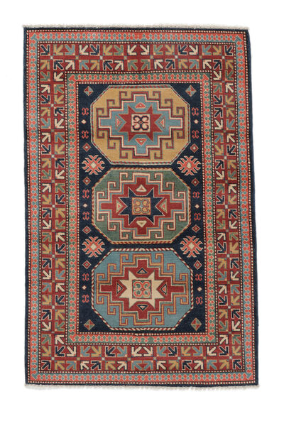 Kazak Fine Teppich 112X179 Dunkelrot/Schwarz Wolle, Afghanistan Carpetvista