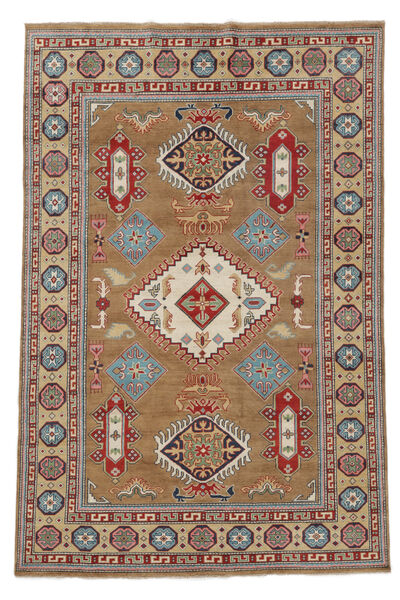 195X294 絨毯 オリエンタル カザック Fine 茶色/ダークレッド (ウール, アフガニスタン) Carpetvista