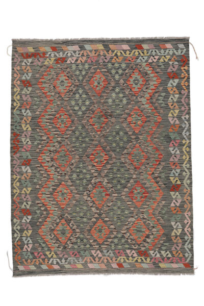 Tapete Oriental Kilim Afegão Old Style 187X240 Castanho/Preto (Lã, Afeganistão)