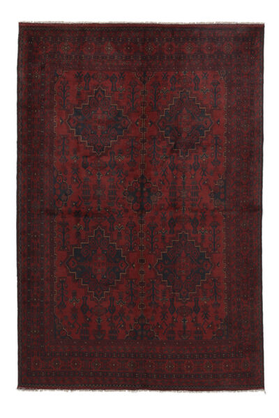 197X297 絨毯 オリエンタル アフガン Khal Mohammadi ブラック (ウール, アフガニスタン) Carpetvista