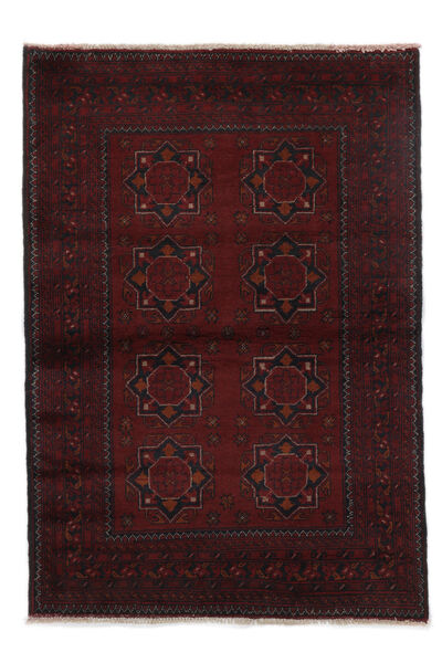 101X146 Afghan Khal Mohammadi Teppich Orientalischer Schwarz (Wolle, Afghanistan) Carpetvista
