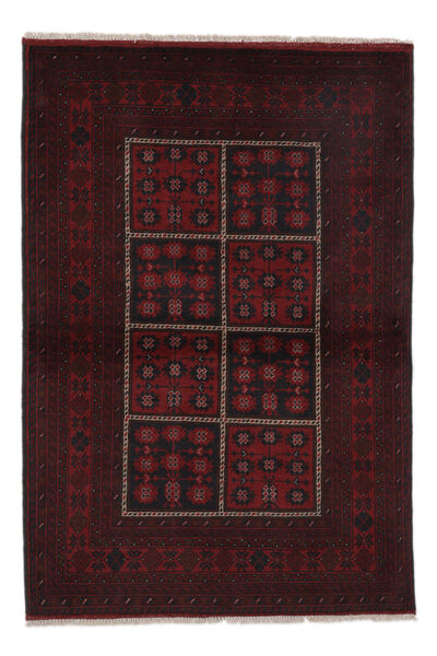 102X151 Afghan Khal Mohammadi Matot Matto Itämainen Musta/Tummanpunainen (Villa, Afganistan) Carpetvista