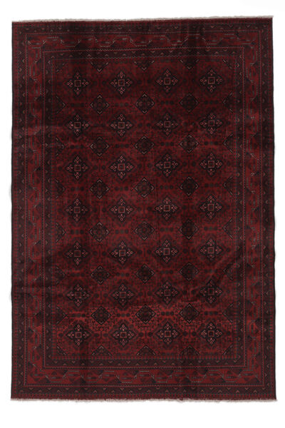 202X293 絨毯 オリエンタル アフガン Khal Mohammadi ブラック (ウール, アフガニスタン) Carpetvista