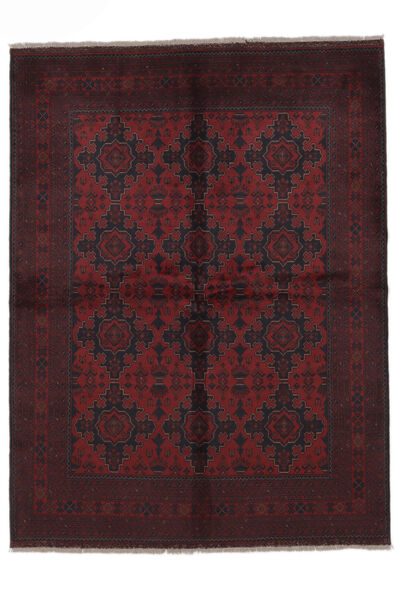 Afghan Khal Mohammadi Rug 176X229 Black/Dark Red Wool, Afghanistan Carpetvista