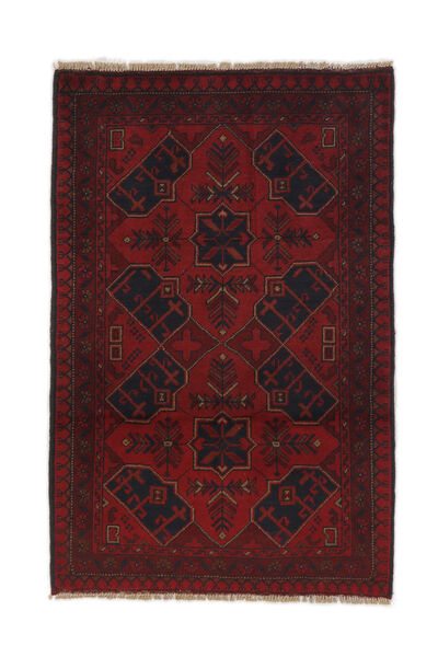 Tapete Afegão Khal Mohammadi 81X124 Preto/Vermelho Escuro (Lã, Afeganistão)