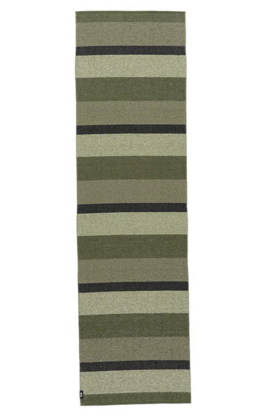 Nils Indoor/Outdoor Rug Washable 70X250 Small Olive Green Runner