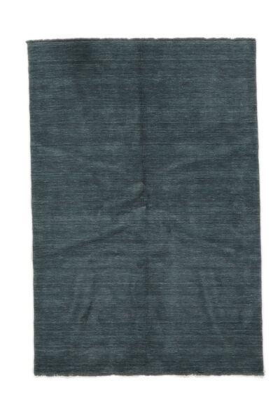  Handloom Fringes Rug 160X230 Wool Black Carpetvista