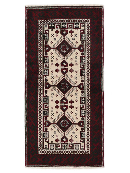 Persialainen Beluch Matot 97X198 Musta/Ruskea Carpetvista
