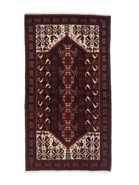  Persialainen Beluch Matot Matto 96X175 Musta/Tummanpunainen (Villa, Persia/Iran)