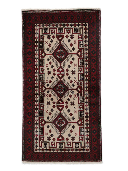 Persialainen Beluch Matot 97X190 Musta/Ruskea Carpetvista