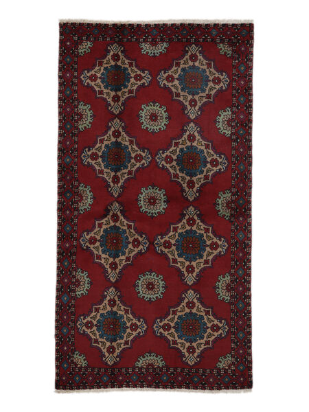 絨毯 オリエンタル バルーチ 115X214 ブラック/茶色 (ウール, ペルシャ/イラン)