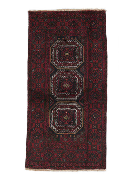 93X187 Alfombra Oriental Belouch Negro (Lana, Persia/Irán) Carpetvista