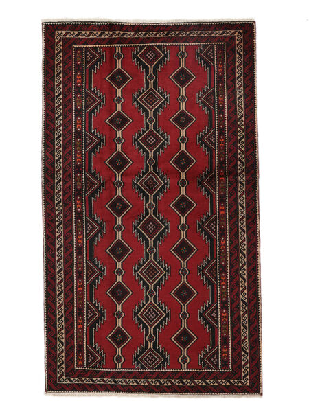 Beluch Teppe 112X194 Svart/Mørk Rød Ull, Persia/Iran Carpetvista