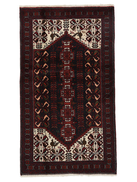  Perzisch Beluch Vloerkleed 95X170 Zwart (Wol, Perzië/Iran)