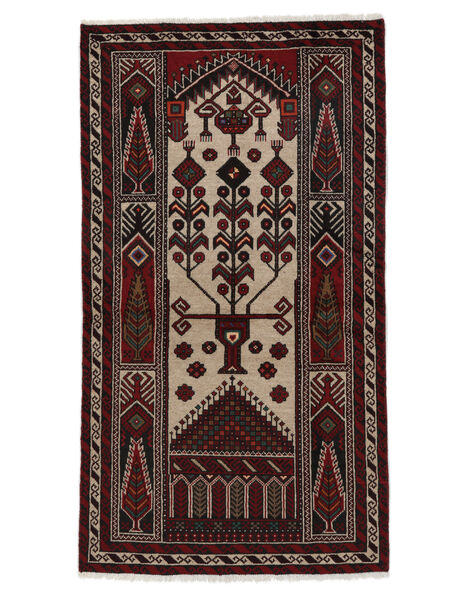  Persian Baluch Rug 102X184 Black/Brown (Wool, Persia/Iran