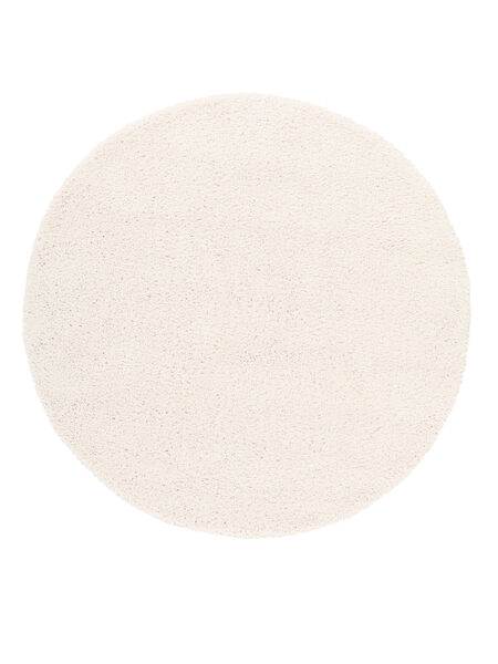  Kids Rug Shaggy Ø 150 Comfy Off White Round Small
