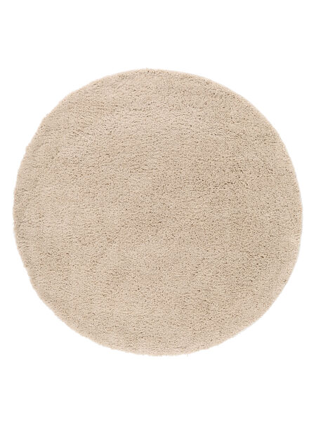 Comfy Kids Rug Ø 150 Small Beige Plain (Single Colored) Round