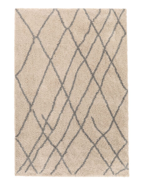  Shaggy Rug 160X230 Tangier Beige/Grey