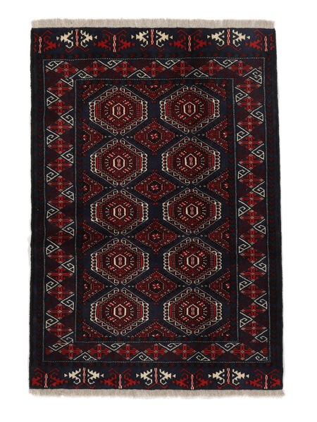  Oriental Turkaman Rug 108X154 Black Wool, Persia/Iran Carpetvista