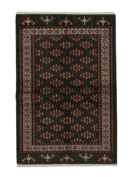 Tapis D'orient Turkaman 136X200 Noir (Laine, Perse/Iran)