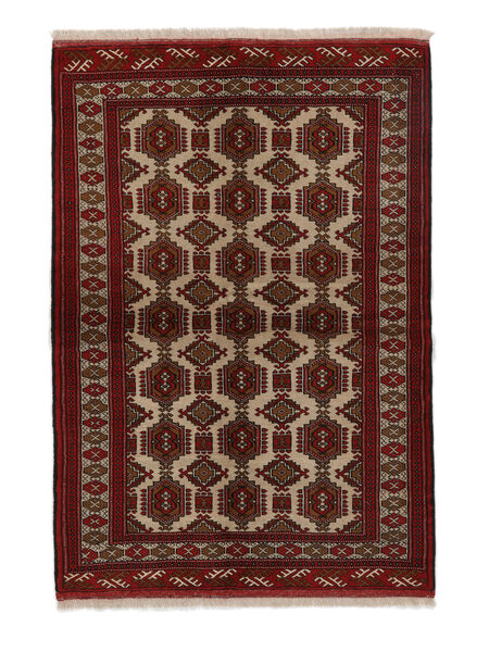 Turkaman Rug 133X191 Persian Wool Black/Brown Small Carpetvista