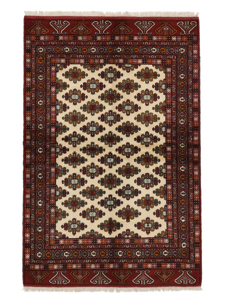 Turkaman Rug 140X208 Persian Wool Black/Brown Small Carpetvista
