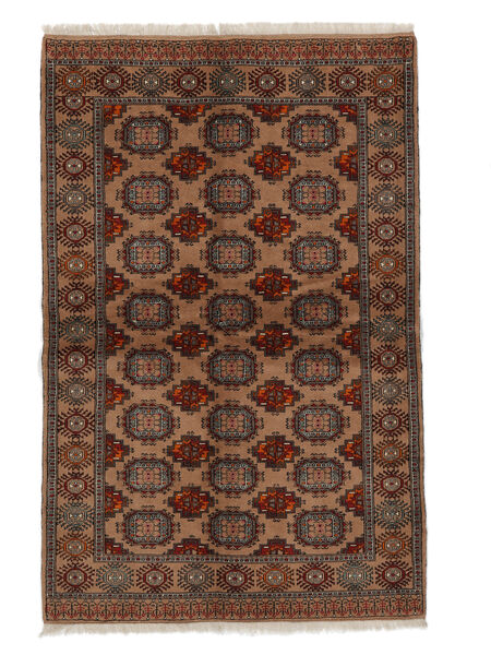Turkaman Teppich 135X208 Braun/Schwarz Wolle, Persien/Iran Carpetvista