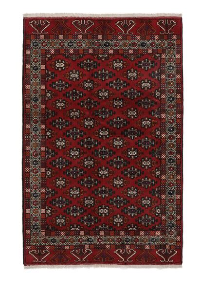  Turkaman Teppich 163X248 Persischer Wollteppich Schwarz/Dunkelrot Carpetvista