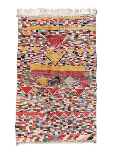 러그 Berber Moroccan - Mid Atlas 158X254 빨간색/다크 레드 (울, 모로코)