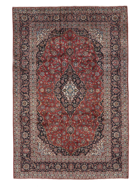  246X368 Kashan Covor Dark Red/Negru Persia/Iran
 Carpetvista