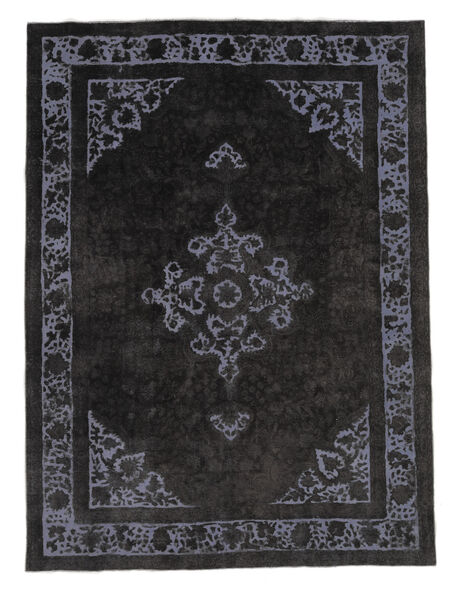  Persisk Colored Vintage Tæppe 250X336 Sort/Mørkeblå Carpetvista
