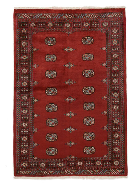 139X205 Pakistan Buchara 3Ply Teppich Orientalischer Dunkelrot/Schwarz (Wolle, Pakistan) Carpetvista