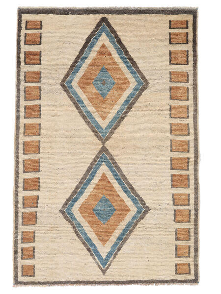 Moroccan Berber - Afghanistan Teppich 112X170 Orange/Braun Wolle, Afghanistan Carpetvista