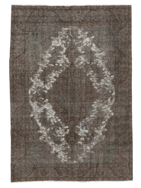 絨毯 カラード ヴィンテージ 205X297 茶色/ブラック (ウール, ペルシャ/イラン)