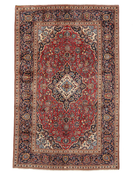 絨毯 オリエンタル カシャン 194X306 ダークレッド/茶色 (ウール, ペルシャ/イラン)