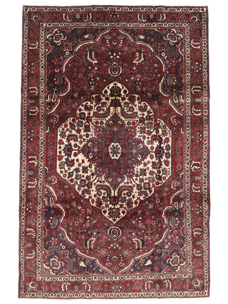 絨毯 オリエンタル バクティアリ 206X318 ブラック/ダークレッド (ウール, ペルシャ/イラン)