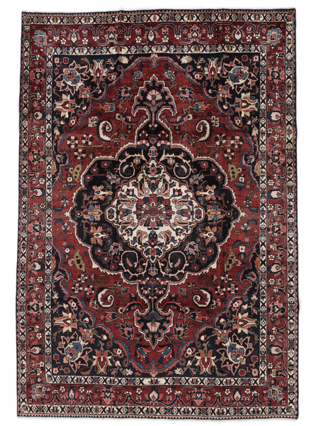 絨毯 バクティアリ 210X308 ブラック/ダークレッド (ウール, ペルシャ/イラン)