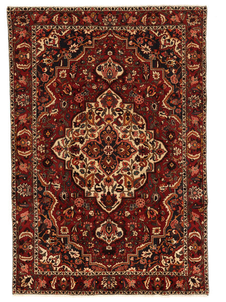 絨毯 バクティアリ 192X288 ブラック/茶色 (ウール, ペルシャ/イラン)
