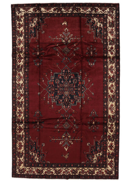 Alfombra Belouch 200X331 Negro/Rojo Oscuro (Lana, Persia/Irán)