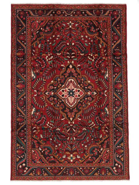 207X312 Χαλι Ανατολής Lillian Μαύρα/Σκούρο Κόκκινο (Μαλλί, Περσικά/Ιρανικά) Carpetvista
