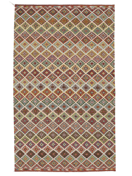  Kelim Afghan Old Style Tæppe 296X493 Brun/Mørkerød Carpetvista