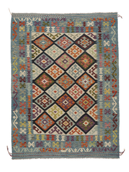  Ćilim Afghan Old Style Tepih 157X209 Vuneni Tamnozelene/Tamnožuta Mali Sag Carpetvista
