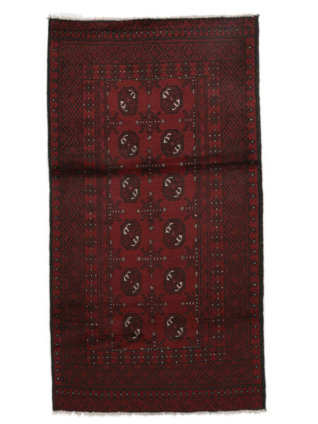  104X195 Medalhão Pequeno Afegão Fine Tapete Lã, Carpetvista