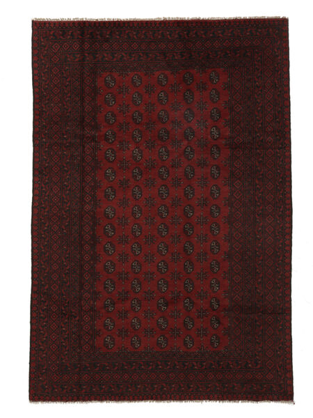 絨毯 オリエンタル アフガン Fine 193X287 ブラック (ウール, アフガニスタン)