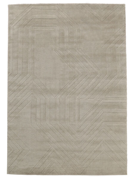  250X350 大 Labyrinth 絨毯 - グレイジュ ウール