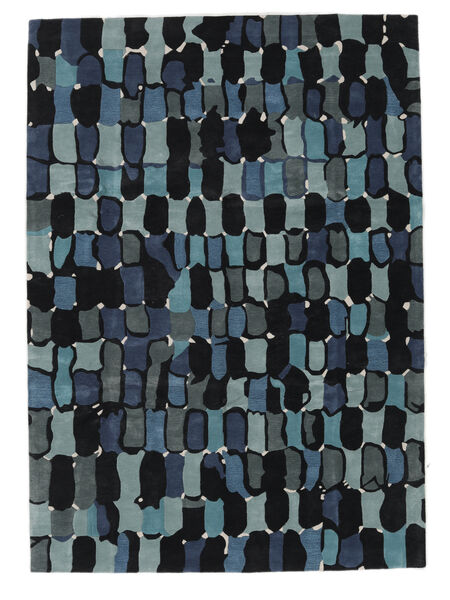  In The Woods Rug 250X350 Wool Black/Dark Teal Large Carpetvista