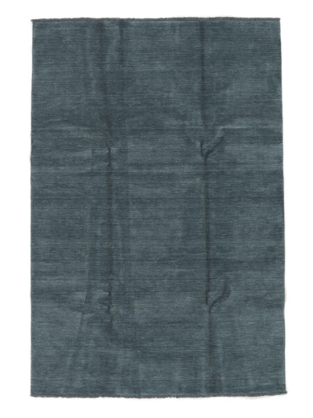  Handloom Fringes Rug 200X300 Black Carpetvista